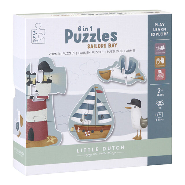 Little Dutch 6 in 1 Puzzles Sailors Bay LD4761
