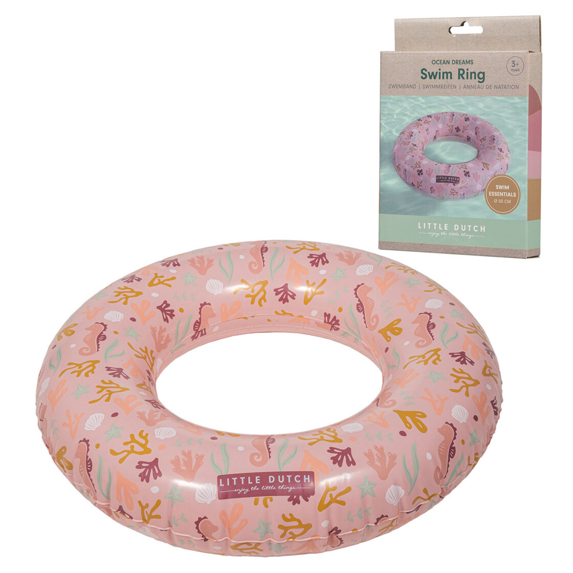 Little Dutch Swim Ring Ocean Dreams Pink 2012317