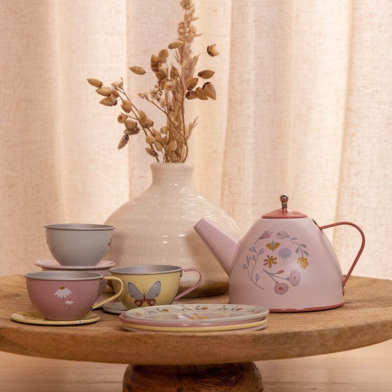Little Dutch Tin tea set Flowers & Butterflies 2007675