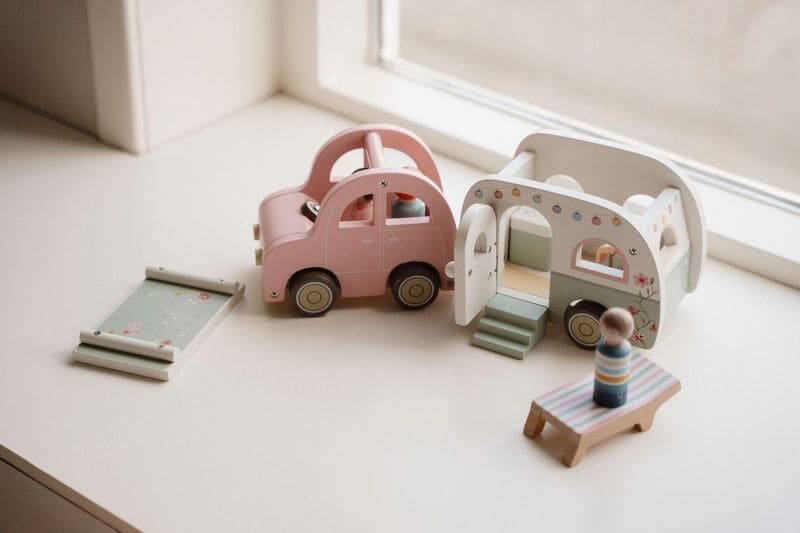 Little Dutch Toy Car with Caravan FSC 8022