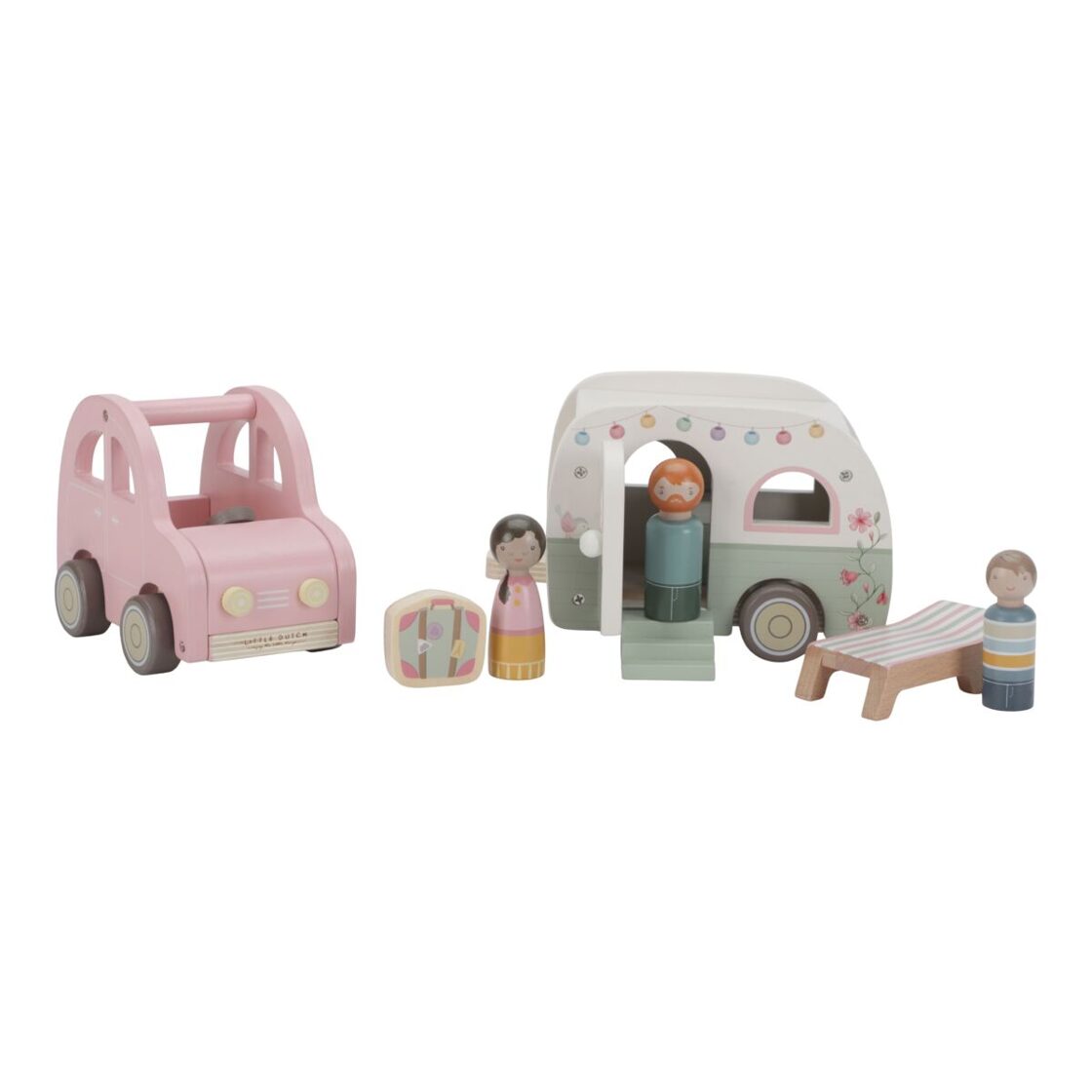 Little Dutch Toy Car with Caravan FSC 8022