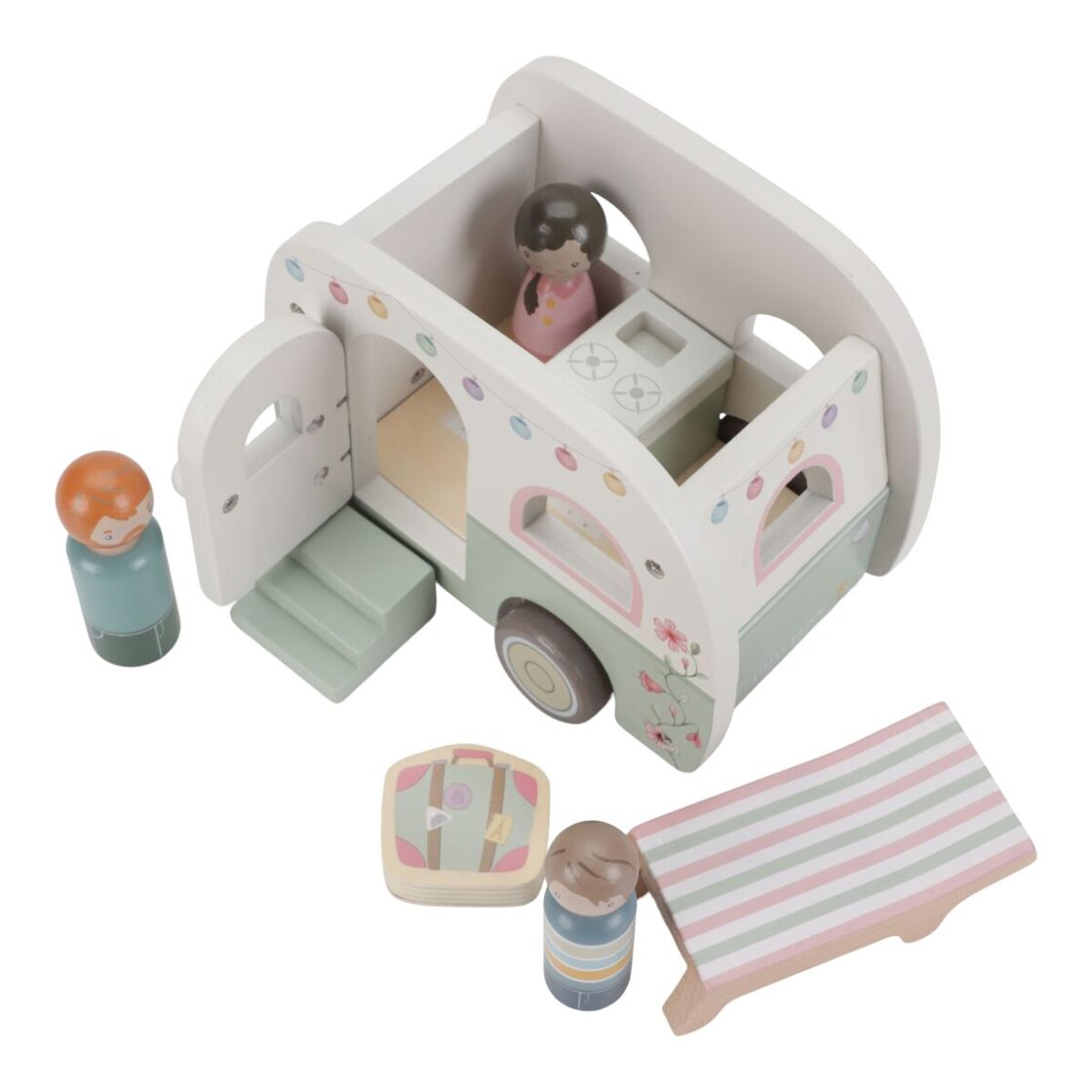 Little Dutch Toy Car with Caravan FSC 8022