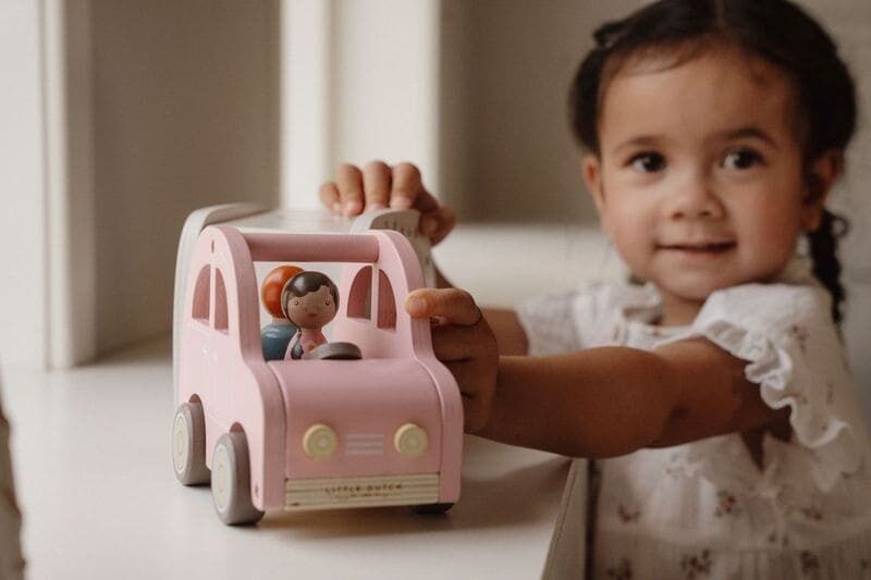 Little Dutch Toy Car with Caravan FSC 8022