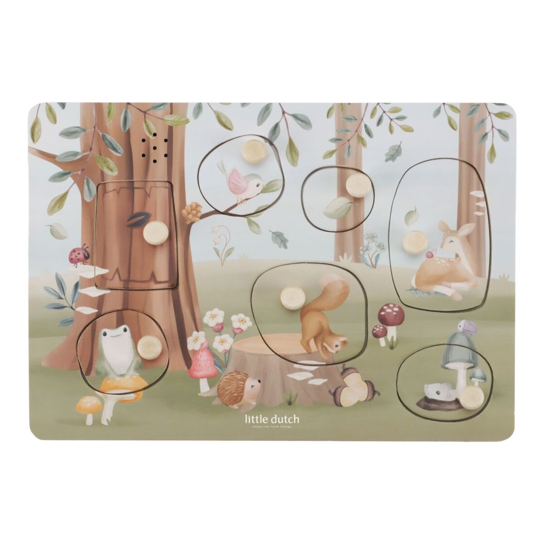 Little Dutch Wooden sound puzzle Forest Friends FSC 7240