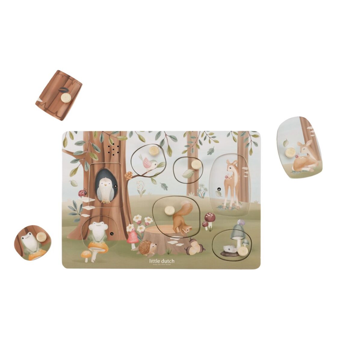 Little Dutch Wooden sound puzzle Forest Friends FSC 7240
