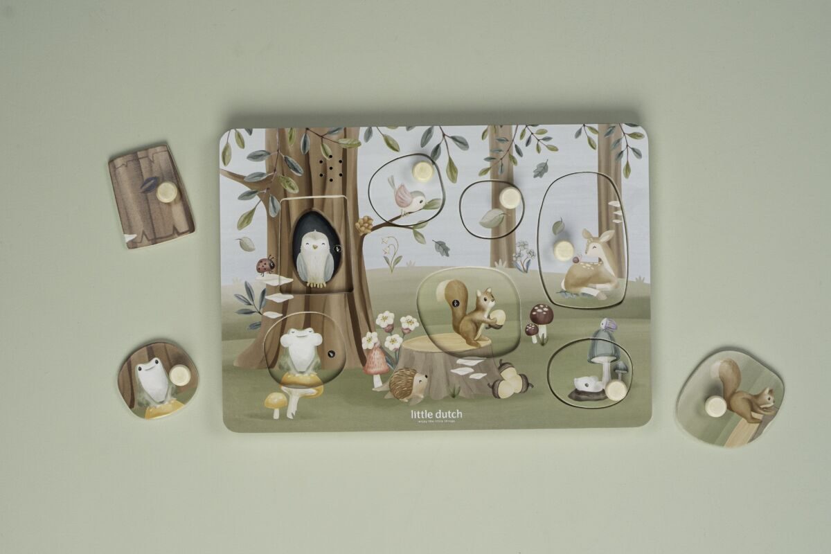 Little Dutch Wooden sound puzzle Forest Friends FSC 7240