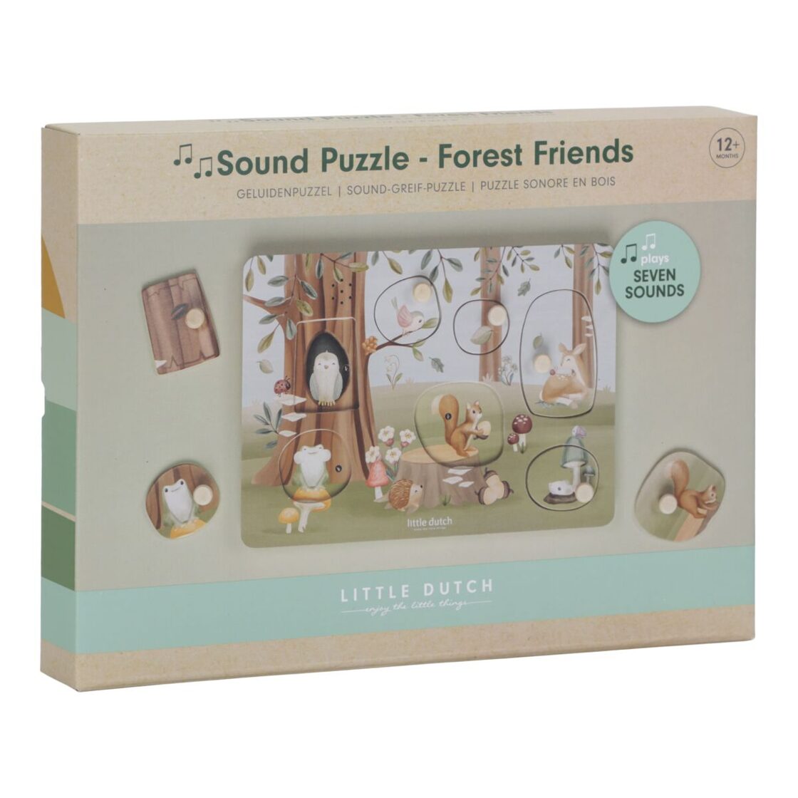 Little Dutch Wooden sound puzzle Forest Friends FSC 7240