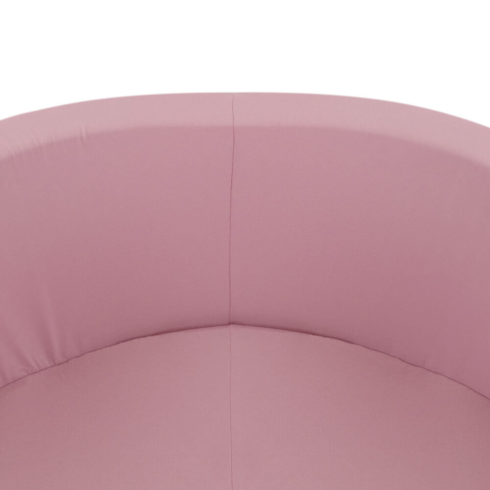 PLUSH NEST Ball pool, pink, round, cotton, 90x30, 200 balls: light pink, silver, pearl