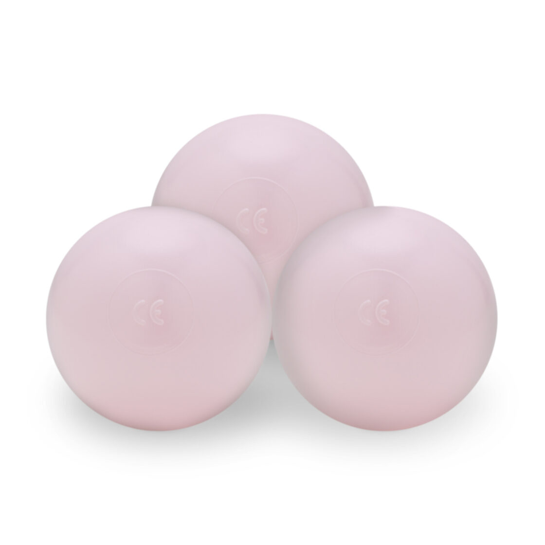 PLUSH NEST Ball pool, pink, round, cotton, 90x30, 200 balls: light pink, silver, pearl