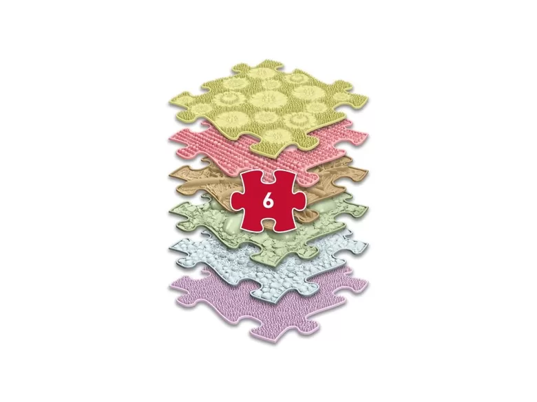 MUFFIK Set of orthopedic mats - Baby set, variant b PASTEL (6 pieces)
