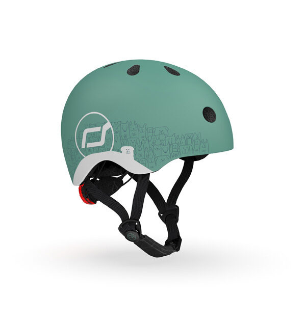 Scoot and Ride Reflective Helmet Forest XXS-S