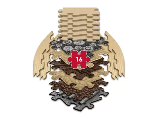 MUFFIK Set of orthopedic floors - Senior set (16 pieces)