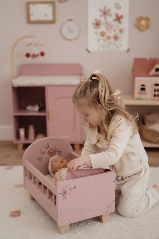 Little Dutch Doll Bed with Textile FSC wood 2517