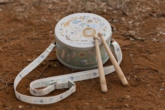 Little Dutch Music Drum Set Safari Friends FSC 7472