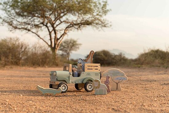 Little Dutch Safari Car with Animals Safari Friends FSC wood 7482