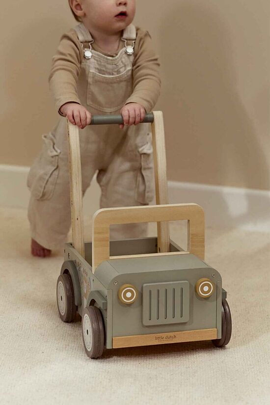Little Dutch Safari Push Car Safari Friends FSC wood 7480