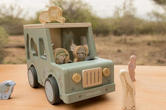 Little Dutch Shape Sorter Safari Car Safari Friends FSC 7447