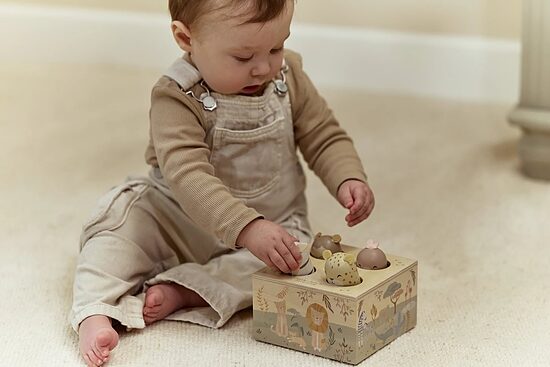 Little Dutch Wooden Popup Toy Safari Friends FSC 7465