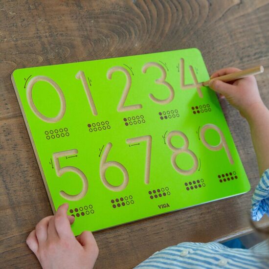 Montessori Number Tracing Board