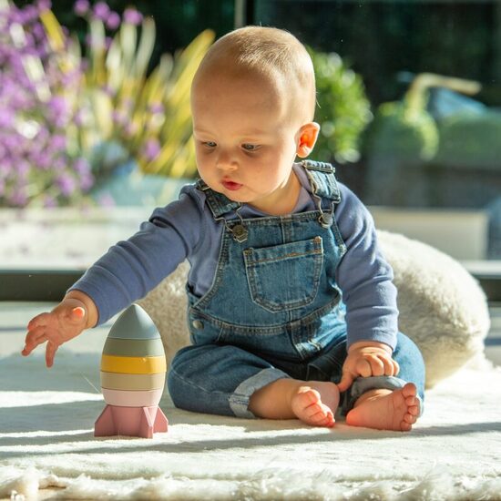 Montessori SiliSoft Rocket Stacker (Earth)