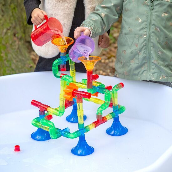 Montessori Translucent Colour Water Pipes