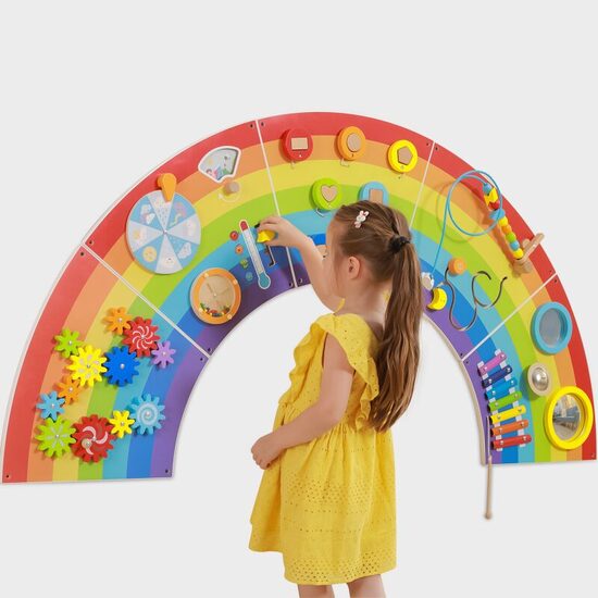 Montessori Rainbow Activity Wall Panels