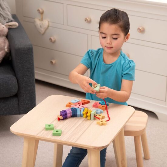 Rainbow Wooden Lacing Shapes - 28 pieces + 1 lace