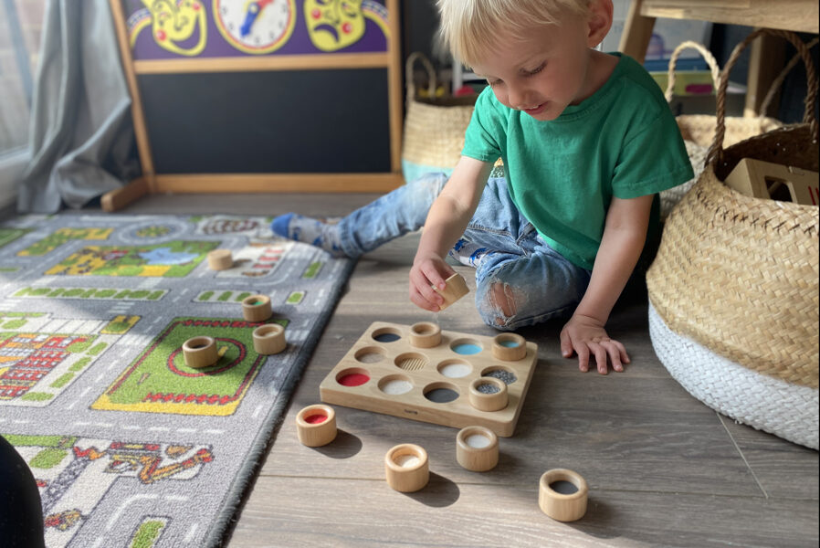 Montessori Touch & Match Board
