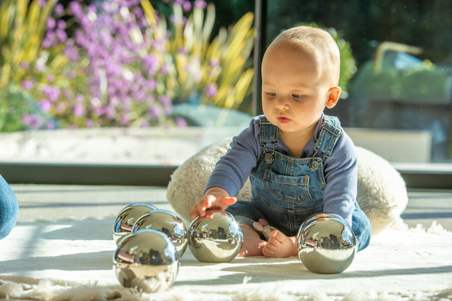 Montessori Sensory Reflective Mystery Balls