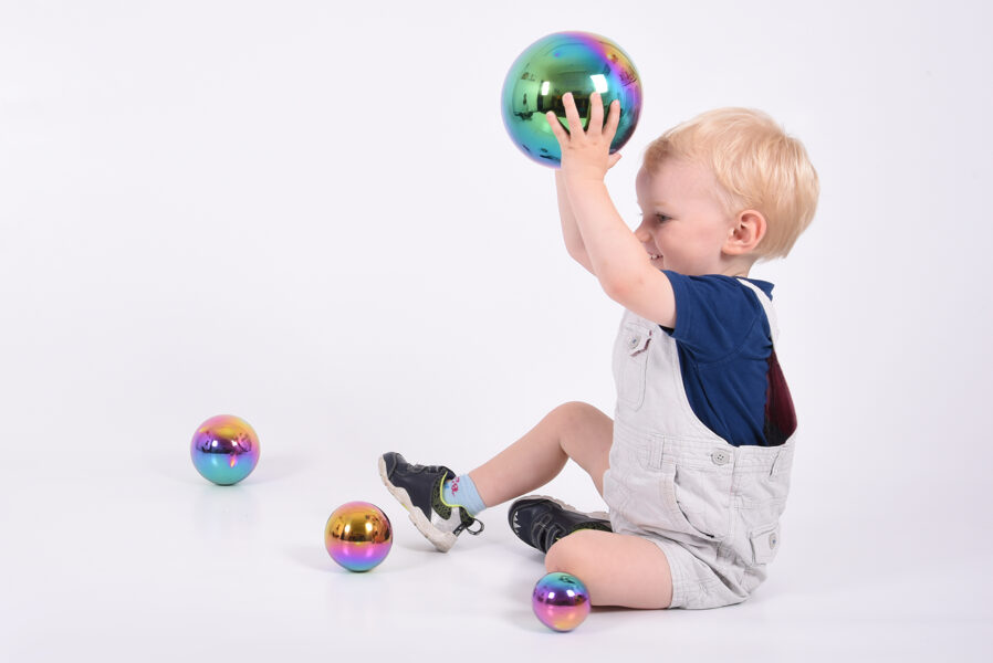 Montessori Sensory Reflective Colour Burst Balls