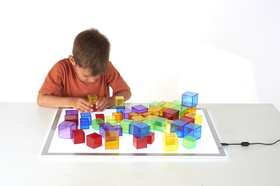 Montessori Translucent Cube Set