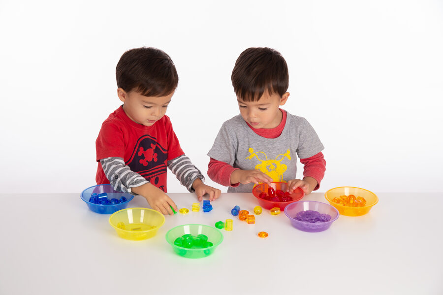 Montessori Translucent Colour Sorting Bowls