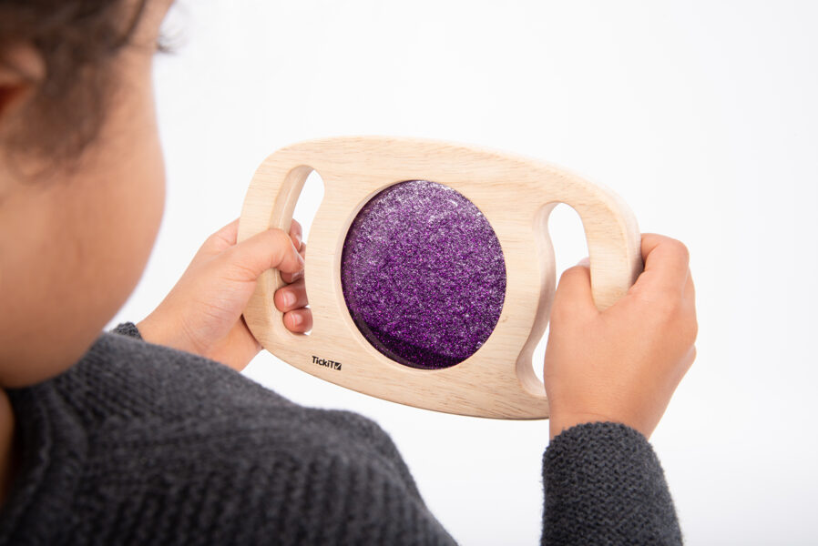 Montessori Easy Hold Glitter Panel - Purple