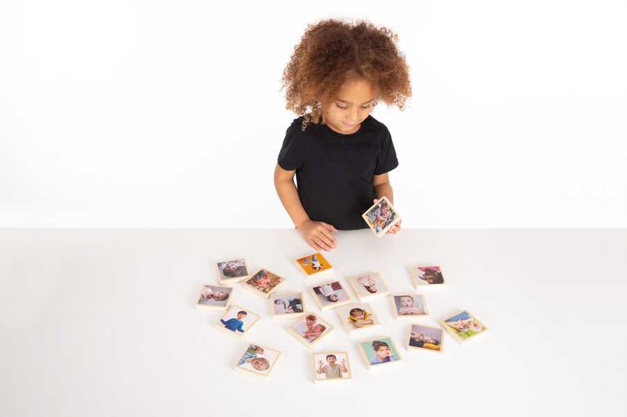 Montessori My Emotions Wooden Tiles