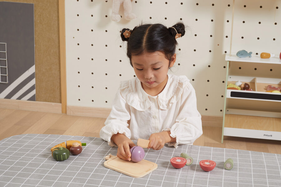Montessori Cutting Vegetables