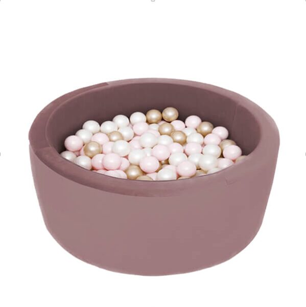 MiSiOO Ball pool Velvet Soft - Lila, Round (90x40) Delivery 5-8 working days