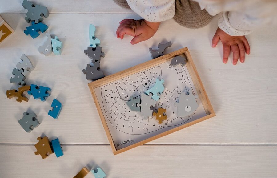 Kindsgut Letter puzzle elephant