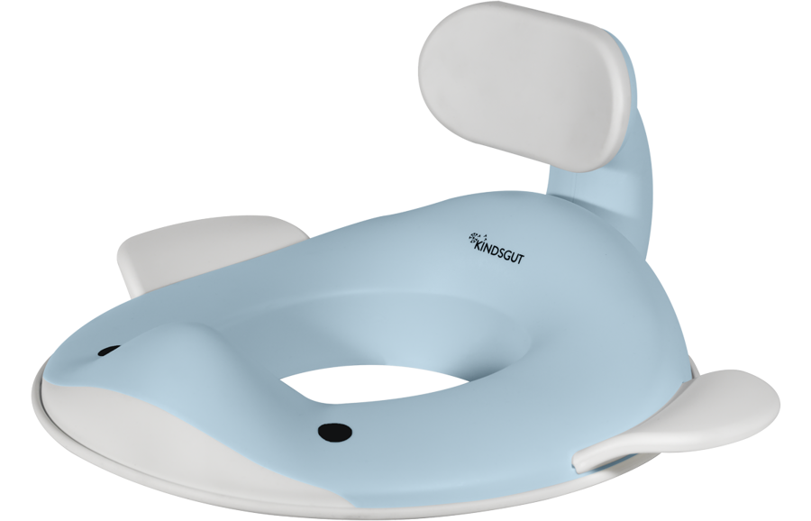 Kindsgut Toilet attachment whale light blue