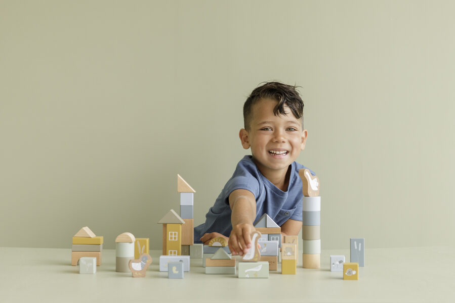 Little Dutch Building Blocks blue 7019