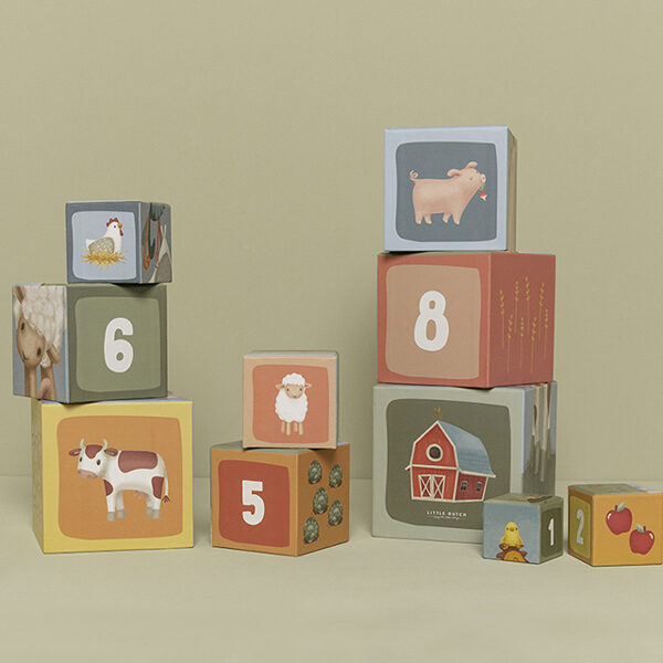 Little Dutch building blocks cardboard Little Farm FSC 7139