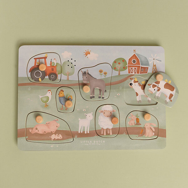 Little Dutch wooden sound puzzle Little Farm FSC 7140