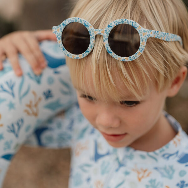 Little Dutch Child Sunglasses Round Shape Ocean Dreams Blue 125797