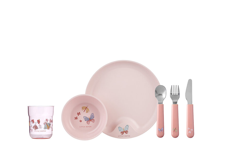 Little Dutch Children's dinnerware 6-piece set  Flowers & Butterflies