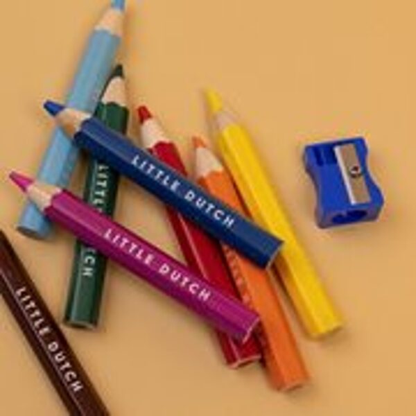 Little Dutch Coloured Pencils + Sharpener 120501