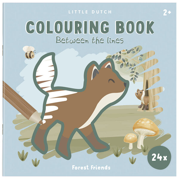 Little Dutch Colouring book between the lines Forest Friends 126138