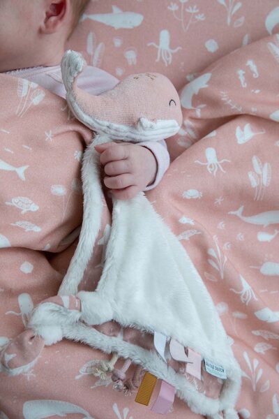 Little Dutch Cuddle cloth Whale Ocean Pink 4809