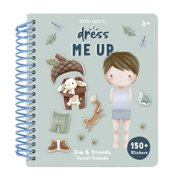 Little Dutch Dress me up book Jim & Forest Friends 126331