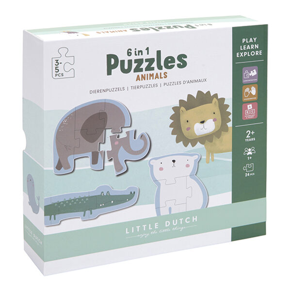 Little Dutch Puzzle 6-in-1 Zoo FSC 4899