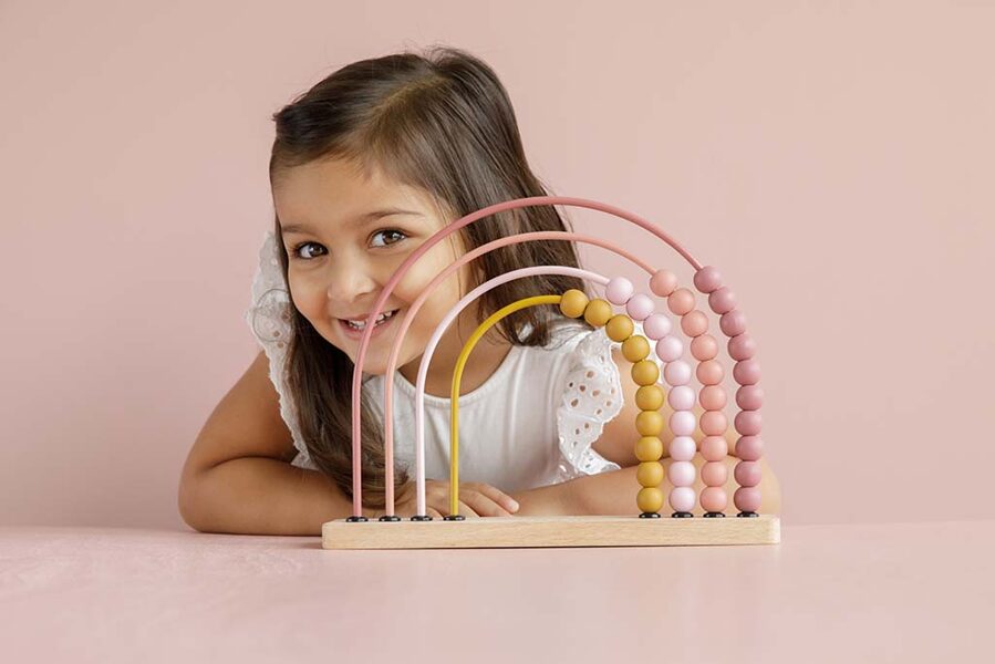 Little Dutch Rainbow Abacus pink 7031