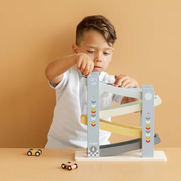 Little Dutch Ramp Racer Cars Blue FSC 7037